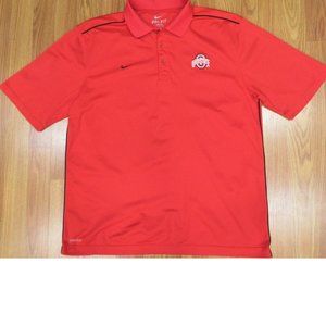 OHIO STATE BUCKEYES NIKE DRI-FIT POLYESTER POLO